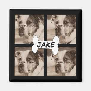 Imán crea el tuyo propio   4 fotos de perros Mascotas e