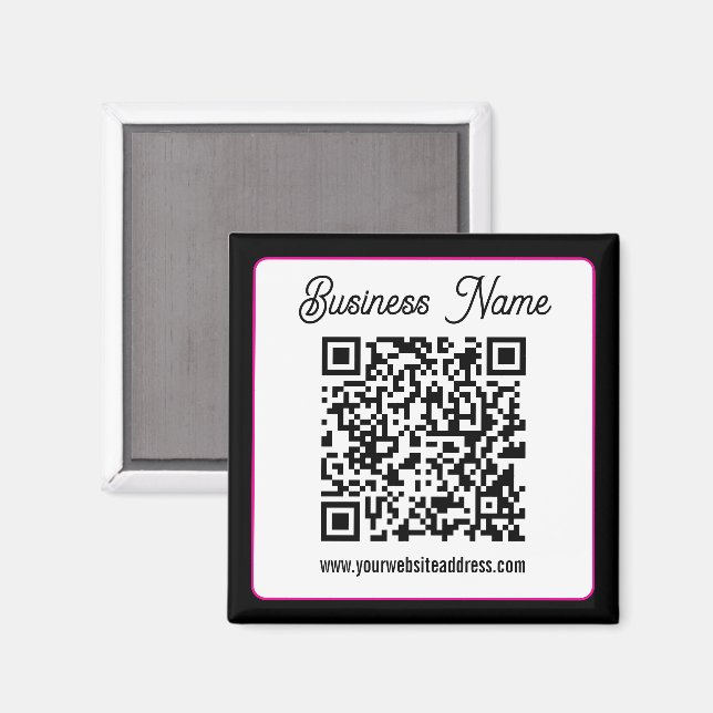 Imán Crea instantáneamente un código QR escaneable para (Anverso/Reverso)