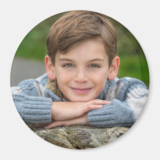 Imán Crea la foto de tu hijo personalizada doble cara