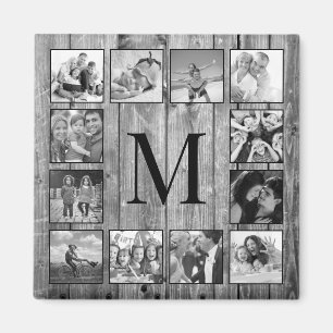 Imán Crea tu Collage de fotos Personalizado Rustic Farm