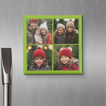 Imán Crea tu propia colección de imágenes de Instagram<br><div class="desc">Utiliza cuatro fotos cuadradas para crear un regalo único y personal. O puedes mantener al cachorro hipster y hacer un keepsake de moda. Si necesita ajustar las imágenes,  haga clic en la herramienta personalizar para realizar cambios.</div>