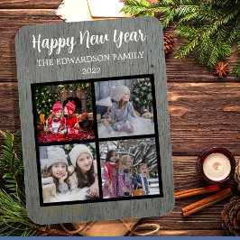 Imán Crea tu propia foto familiar de Año Nuevo Feliz