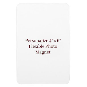 Imán Crea tu propia foto flexible personalizada de 3" x