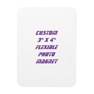 Imán Crea tu propia foto flexible personalizada de 3" x