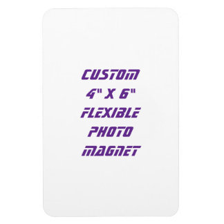 Imán Crea tu propia foto flexible personalizada de 4" x