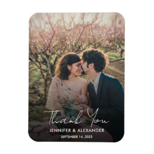 Imán Crea tu propia foto Gracias Boda