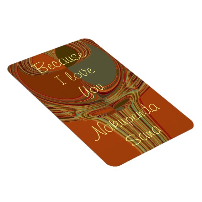 Imán Crea Tu Propia Porque Te Amo Nakupenda Sana (Lado Derecho)