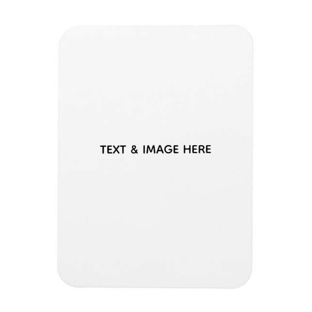 Imán Crea tu propio blanco (Vertical)