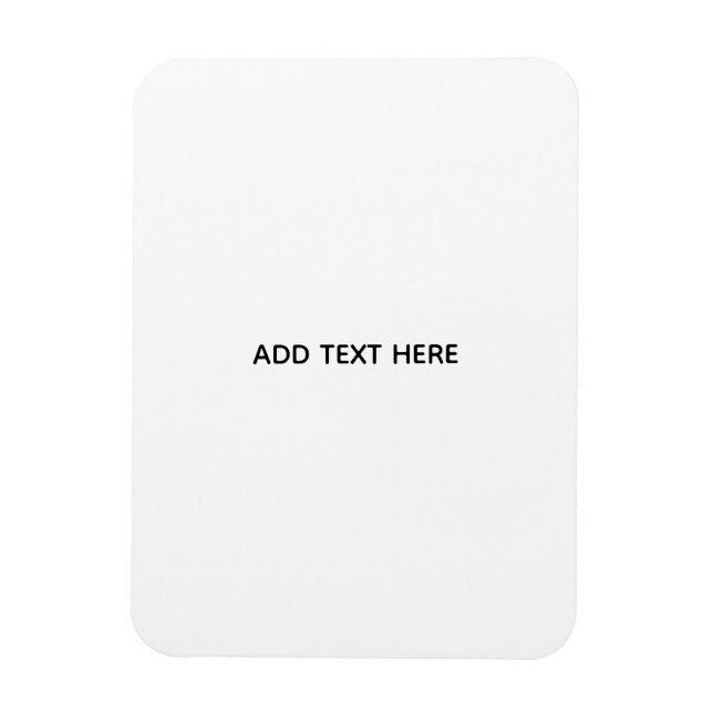 Imán Crea tu propio blanco  (Vertical)