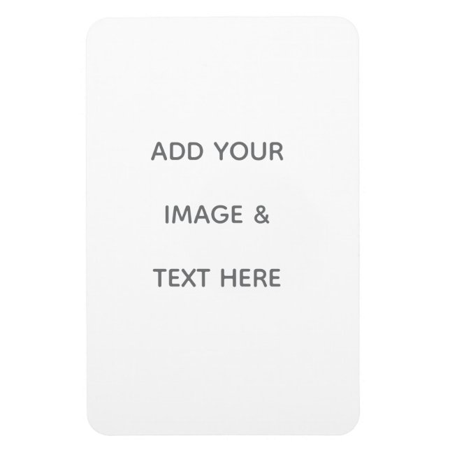 Imán Crea tu propio blanco (Vertical)
