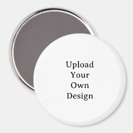 Imán Crea tu propio círculo grande simple personalizado