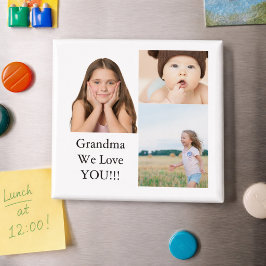 Imán Crea tu propio collage de 3 fotos | Queremos a la 