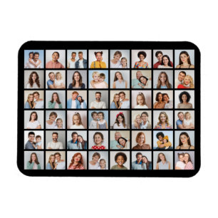 Imán Crea tu propio collage de 48 fotos flexible