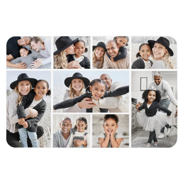 Imán Crea tu propio collage de fotos (Horizontal)