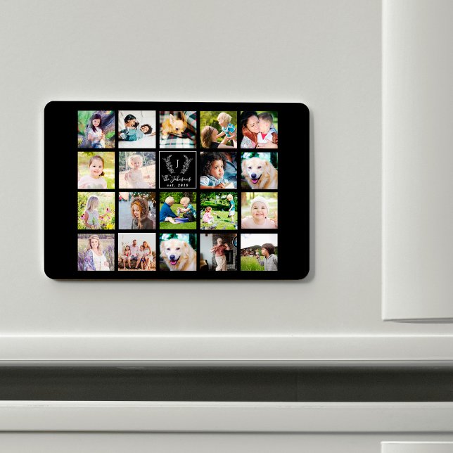 Imán Crea tu propio collage de fotos de familia monogra (Subido por el creador)