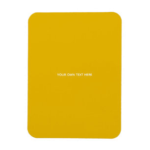 Imán Crea tu propio diseño amarillo personalizado