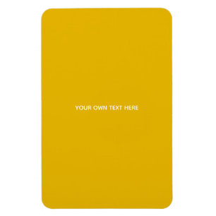 Imán Crea tu propio diseño amarillo personalizado