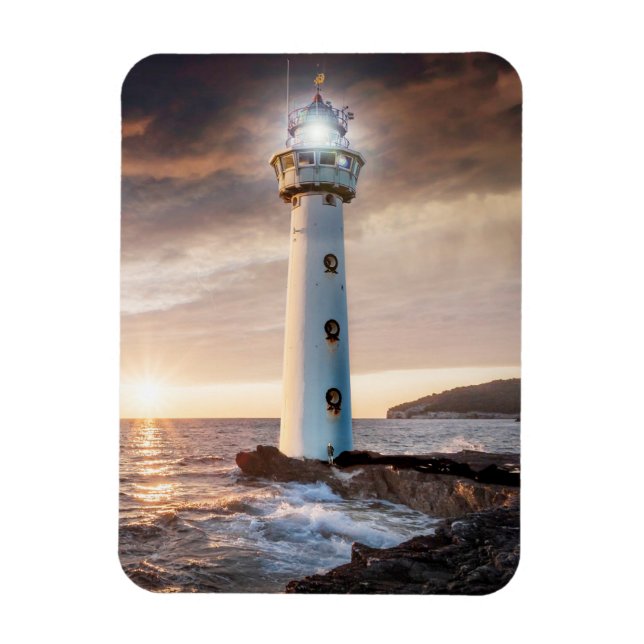 Imán Crea tu propio faro fotográfico Personalizado (Vertical)