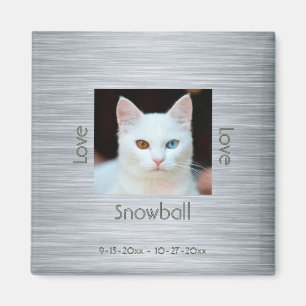 Imán Crea tu propio grisato de fotos de gato