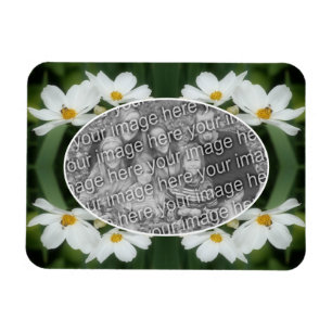 Imán Crea tu propio marco de abeja de flores de cosmos 