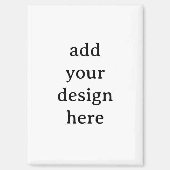 Imán Crea tu propio rectángulo personalizado simple de  (Anverso)