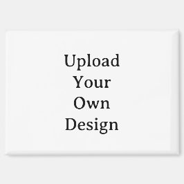 Imán Crea tu propio rectángulo personalizado simple de 