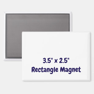 Imán Crea tu rectángulo personalizado de 3,5" x 2,5"