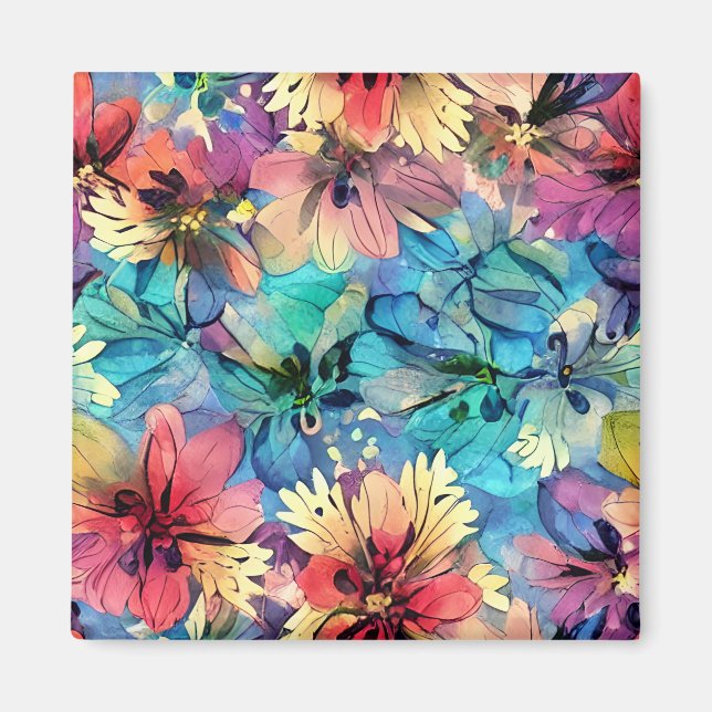 Imán Crea tus propias mariposas acuarela en la oscurida (Frente)