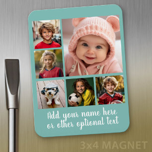 Imán Crea un collage de fotos personalizado con 6 fotos