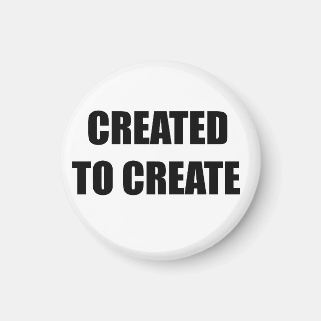Imán Creado para crear (Frente)