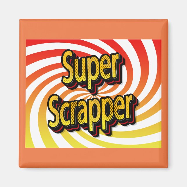 Imán Creador de Álbum de Recortes Cropper (Frente)