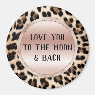 Imán Cream Black Brown Leopardo Rubor Pink