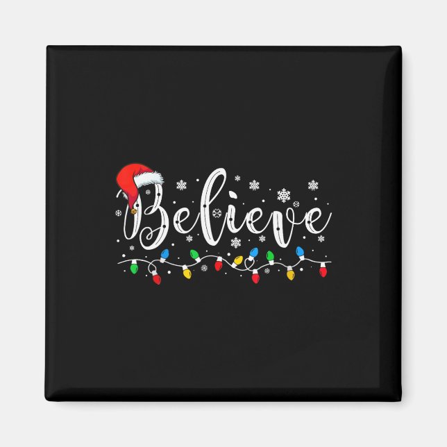 Imán Crean Navidades Santa Claus Pajamas Familia Reuni (Frente)