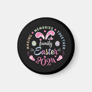 Imán Creando recuerdos juntos familia de Pascua 2024