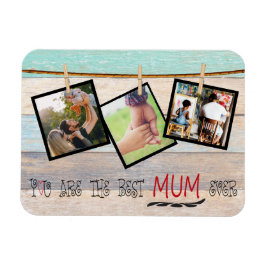 Imán Crear Collage de fotos para tu mamá