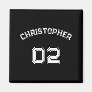Imán Crear nombre de jugador número de camiseta hombre