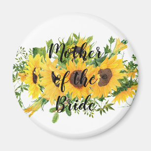 Imán Crear propio Sunflower Bridal Party Regalos AÑADIR