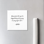 Imán Crear su propia cita Personalizado de guiones eleg<br><div class="desc">Crea tu propio imán de presupuesto personalizado. Presenta una tipografía minimalista y elegante.</div>