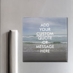 Imán Crear su propia cotización<br><div class="desc">Crea tu propio imán de presupuesto personalizado. Personalice este imán con la moderna tipografía minimalista y el paisaje de las olas oceánicas.</div>
