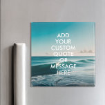 Imán Crear su propia cotización<br><div class="desc">Crea tu propio imán de presupuesto personalizado. Personalice este imán con la moderna tipografía minimalista y el paisaje de las olas oceánicas.</div>