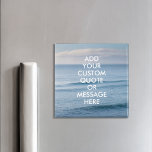 Imán Crear su propia cotización<br><div class="desc">Crea tu propio imán de presupuesto personalizado. Personalice este imán con la moderna tipografía minimalista y el paisaje de las olas oceánicas.</div>