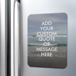 Imán Crear su propia cotización<br><div class="desc">Crea tu propio imán de presupuesto personalizado. Personalice este imán con la moderna tipografía minimalista y el paisaje de las olas oceánicas.</div>