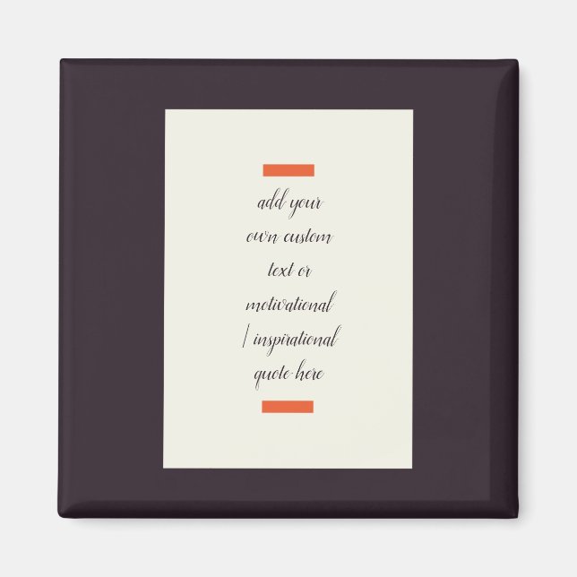 Imán Crear su propia oferta motivacional/Inspiradora (Frente)