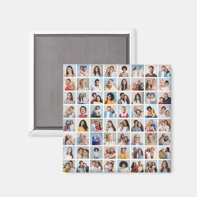 Imán Crear su propio Collage de fotos 64 (Anverso/Reverso)