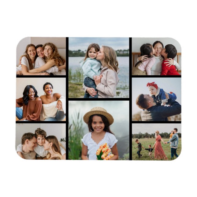 Imán Crear su propio Collage de fotos 8 (Horizontal)