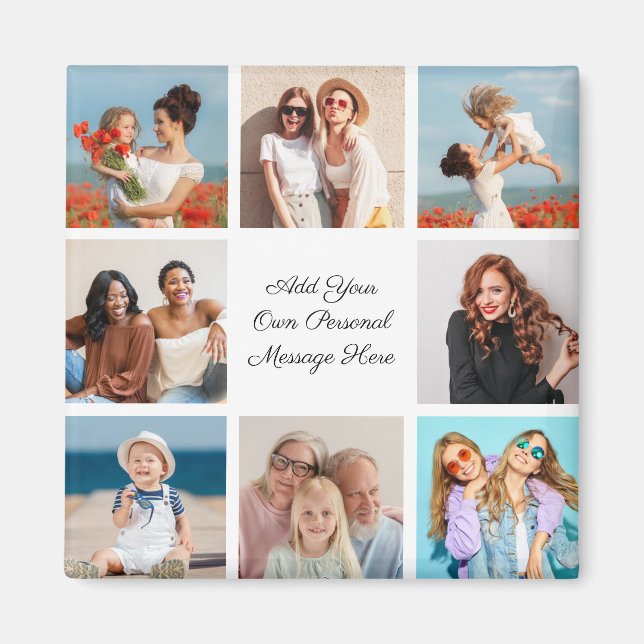 Imán Crear su propio Collage de fotos 8 Añadir su salud (Frente)