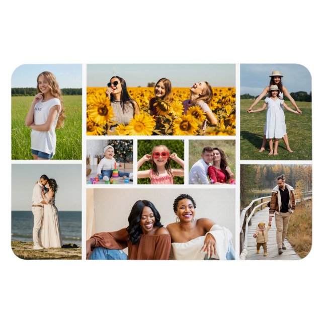 Imán Crear su propio Collage de fotos 9 (Horizontal)