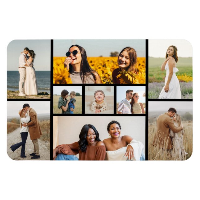 Imán Crear su propio Collage de fotos 9 (Horizontal)