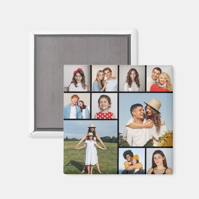 Imán Crear su propio Collage de fotos de 10 (Anverso/Reverso)