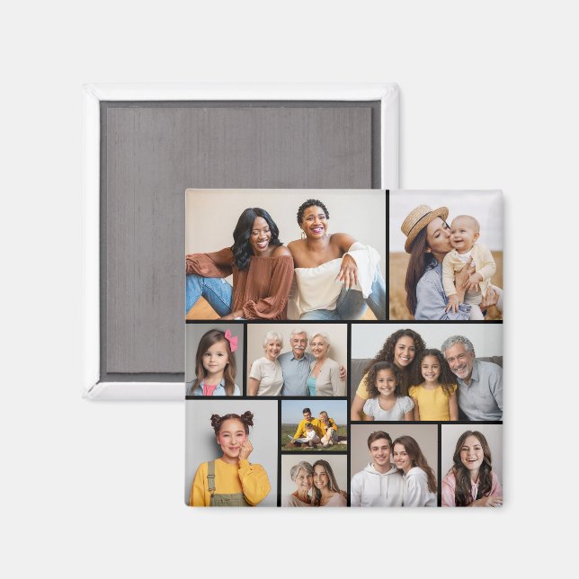 Imán Crear su propio Collage de fotos de 10 (Anverso/Reverso)